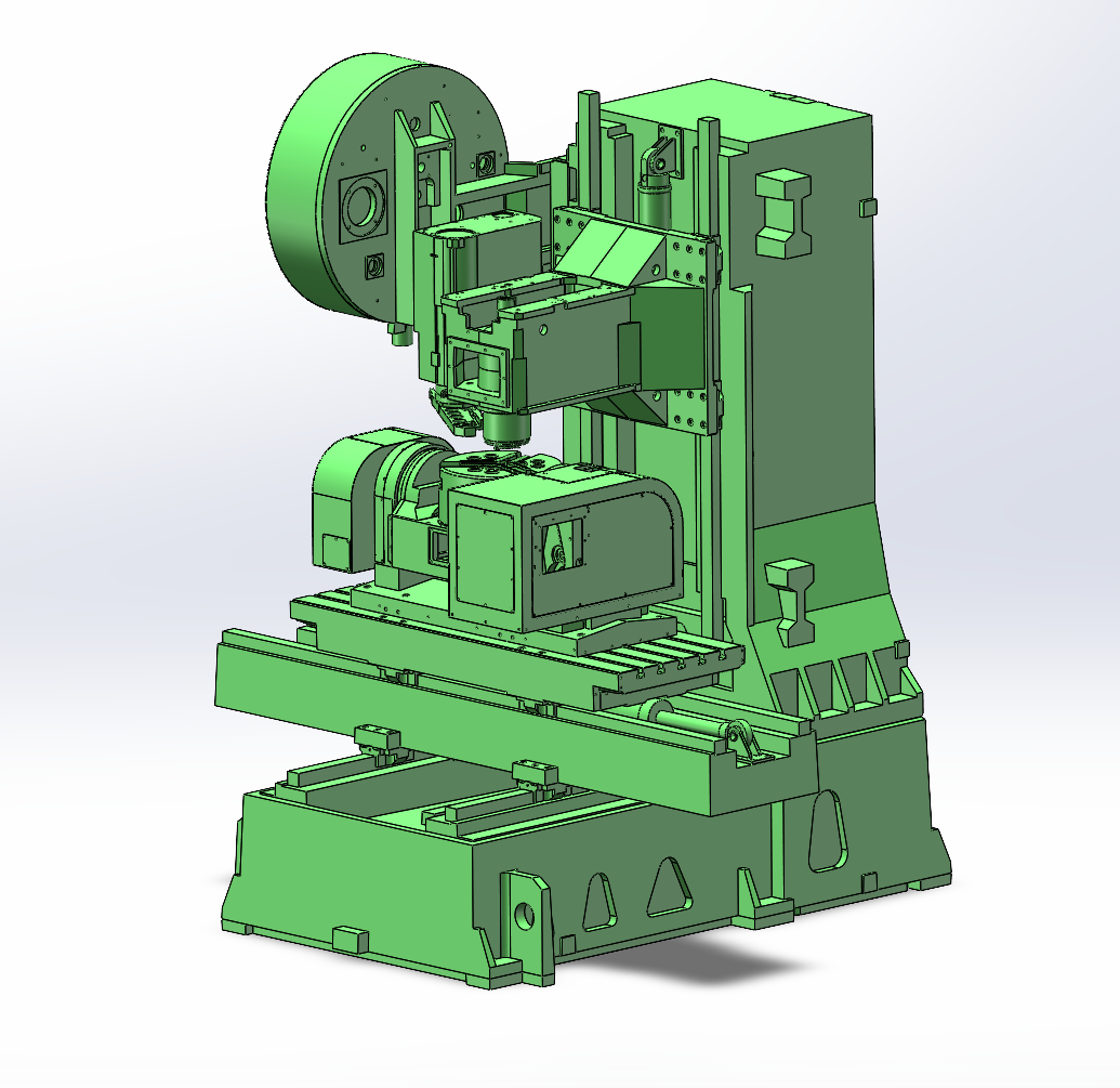 五轴立式机床液压系统（SW+CAD+说明）